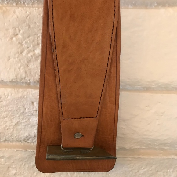 Boho Leather and Silver Adjustable Belt - Picture 3 of 4